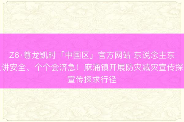 Z6·尊龙凯时「中国区」官方网站 东说念主东说念主讲安全、个个会济急！麻涌镇开展防灾减灾宣传探求行径