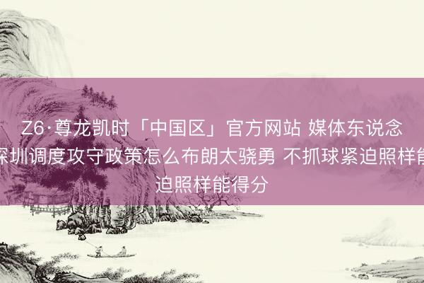 Z6·尊龙凯时「中国区」官方网站 媒体东说念主：深圳调度攻守政策怎么布朗太骁勇 不抓球紧迫照样能得分