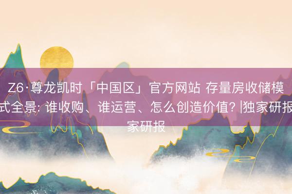 Z6·尊龙凯时「中国区」官方网站 存量房收储模式全景: 谁收购、谁运营、怎么创造价值? |独家研报