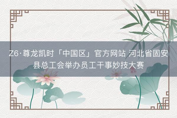Z6·尊龙凯时「中国区」官方网站 河北省固安县总工会举办员工干事妙技大赛
